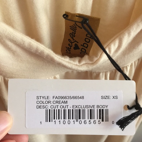 Long cream cotton dress - Picture 7 of 7